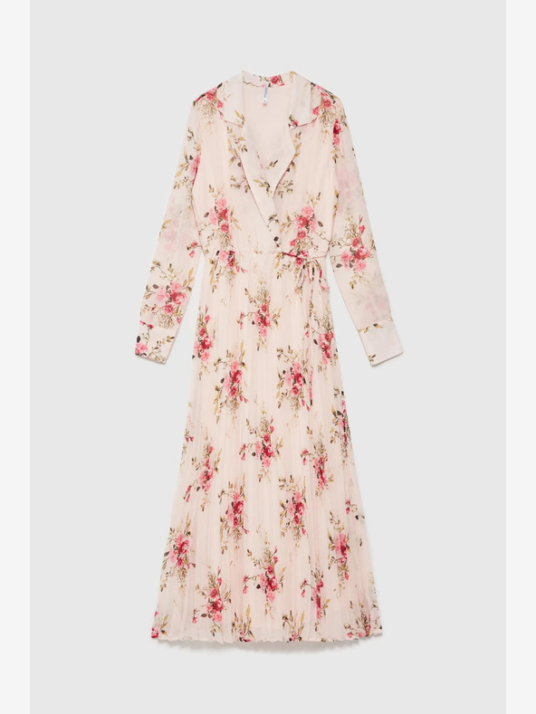 Moodo Moodo Damen Kleid mit Blumenmuster