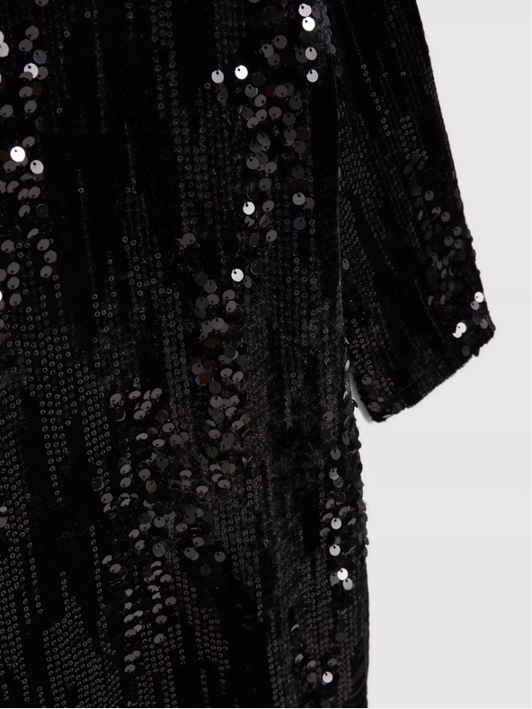 Moodo Damen Pailletten Party Kleid Moodo