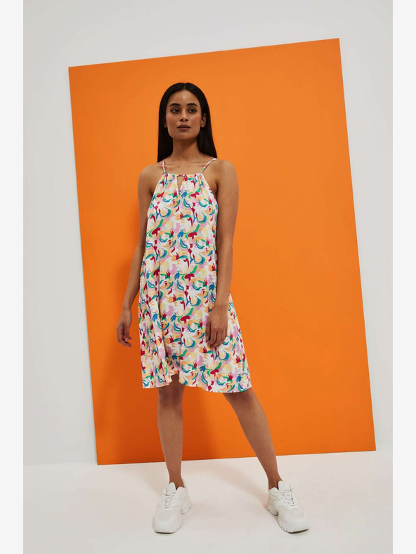 Moodo Gemustertes trägerloses Sommerkleid Moodo