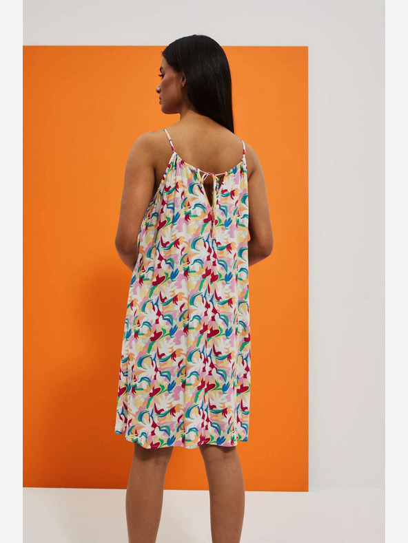 Moodo Gemustertes trägerloses Sommerkleid Moodo
