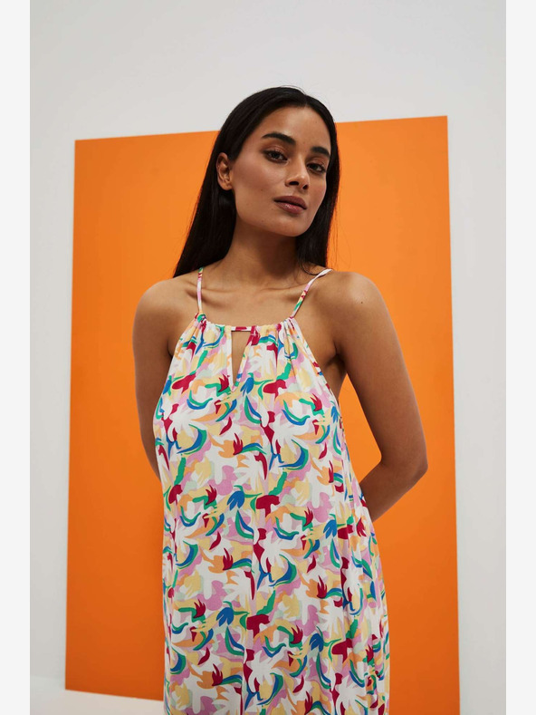 Moodo Gemustertes trägerloses Sommerkleid Moodo