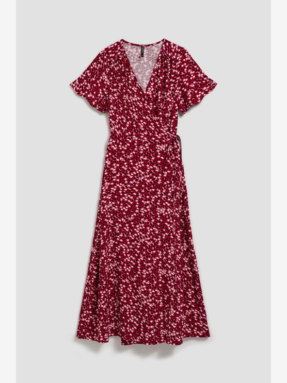 Moodo Dunkelrosa Maxikleid Moodo