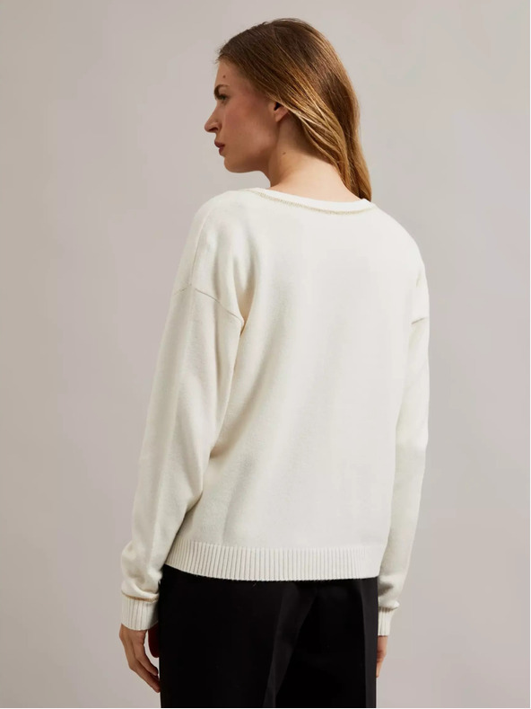 Moodo Damenpullover mit Metallic-Faden Moodo