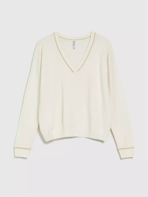 Moodo Damenpullover mit Metallic-Faden Moodo