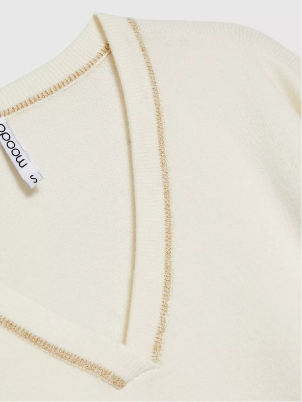 Moodo Damenpullover mit Metallic-Faden Moodo
