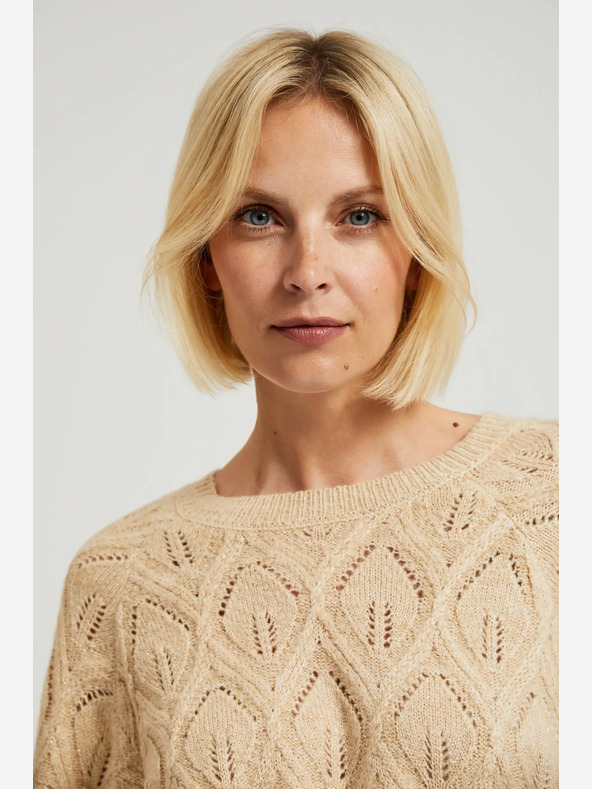 Moodo Moodo Beige Damen Pullover