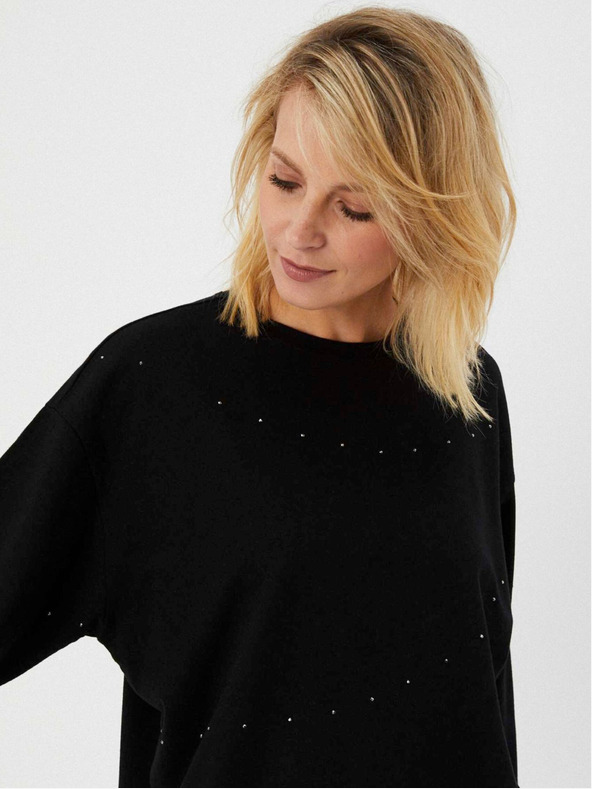 Moodo Schwarzer Damenpullover Moodo