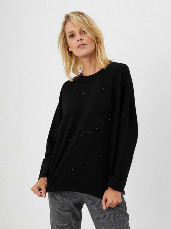 Moodo Schwarzer Damenpullover Moodo