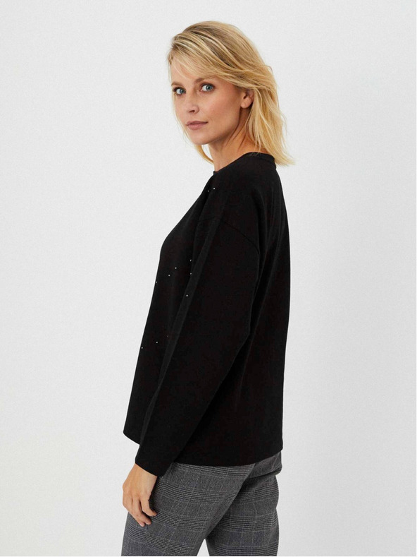 Moodo Schwarzer Damenpullover Moodo