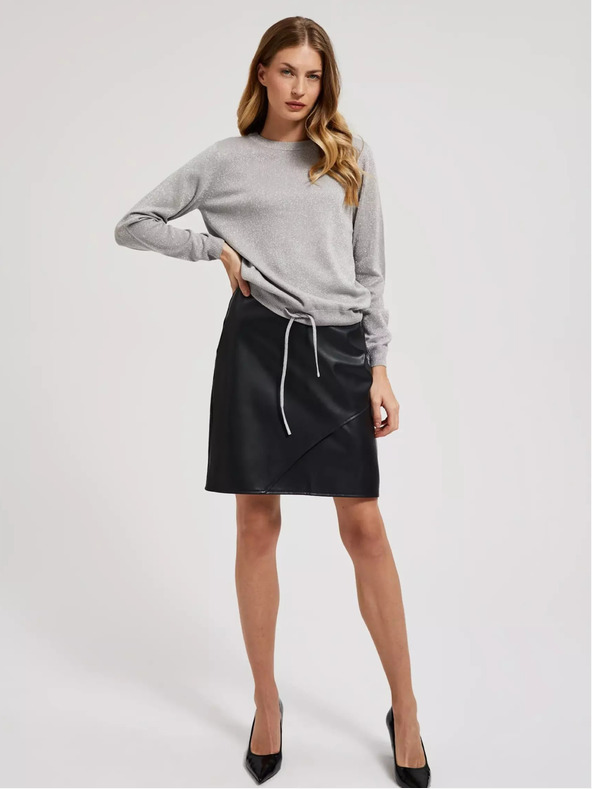 Moodo Damen Pullover mit V-Ausschnitt Moodo