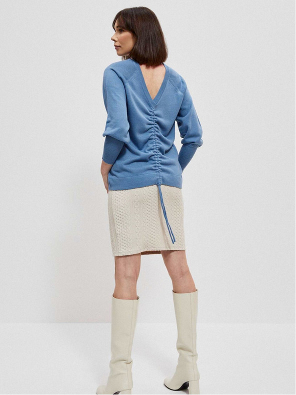 Moodo Blauer Damen Pullover Moodo