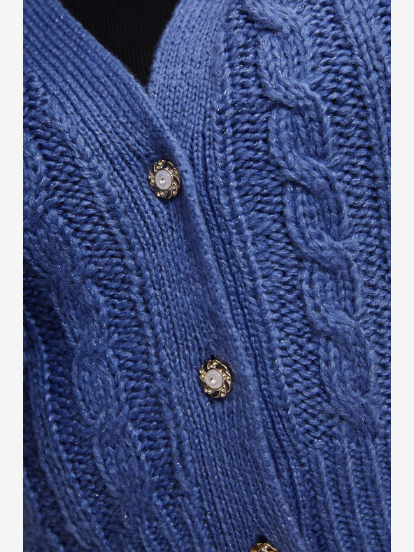 Moodo Blaue Damen-Strickjacke Moodo