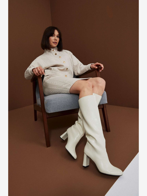 Moodo Moodo Beige Damenrock