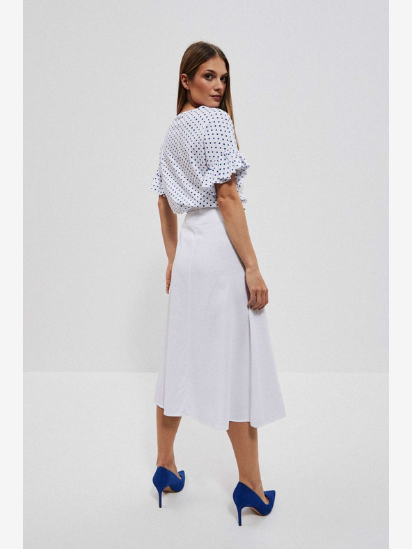 Moodo Weißer Damen-Rock Moodo