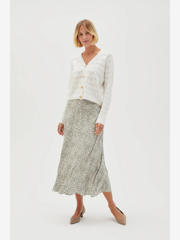 Moodo Grün-weiß gemusterter Rock von Moodo für Damen