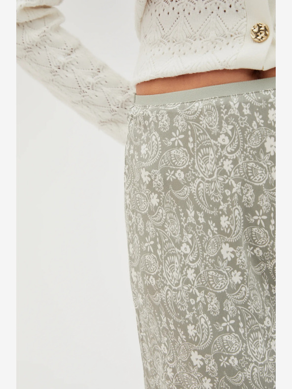 Moodo Grün-weiß gemusterter Rock von Moodo für Damen