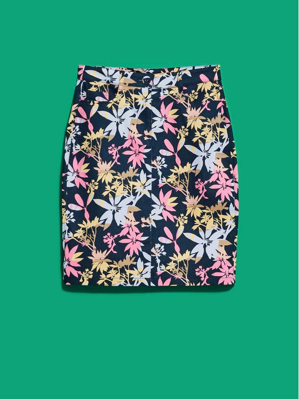 Moodo Moodo Damen-Rock mit Blumenmuster