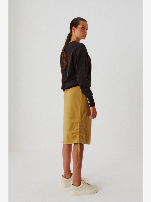 Moodo Brauner Damen-Sweatpants-Rock Moodo