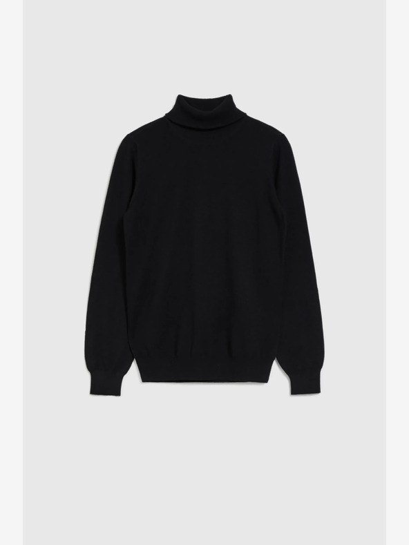 Moodo Schwarzer Damen-Rollkragenpullover Moodo