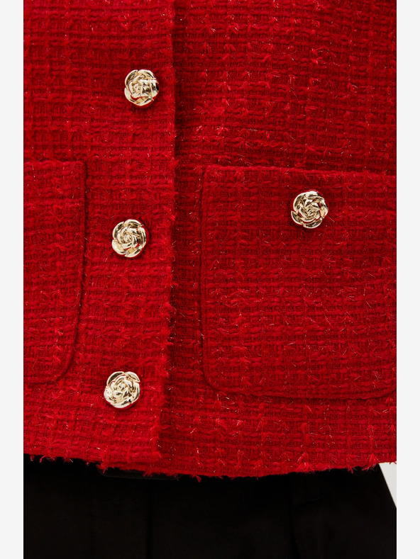 Moodo Moodo Rote Jacke mit Knöpfen