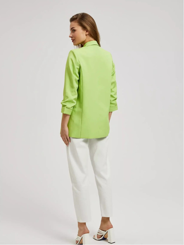 Moodo Grüne Jacke mit 3/4 Ärmeln Moodo