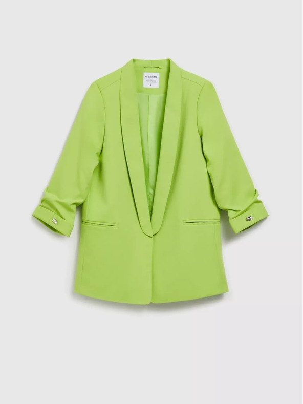 Moodo Grüne Jacke mit 3/4 Ärmeln Moodo