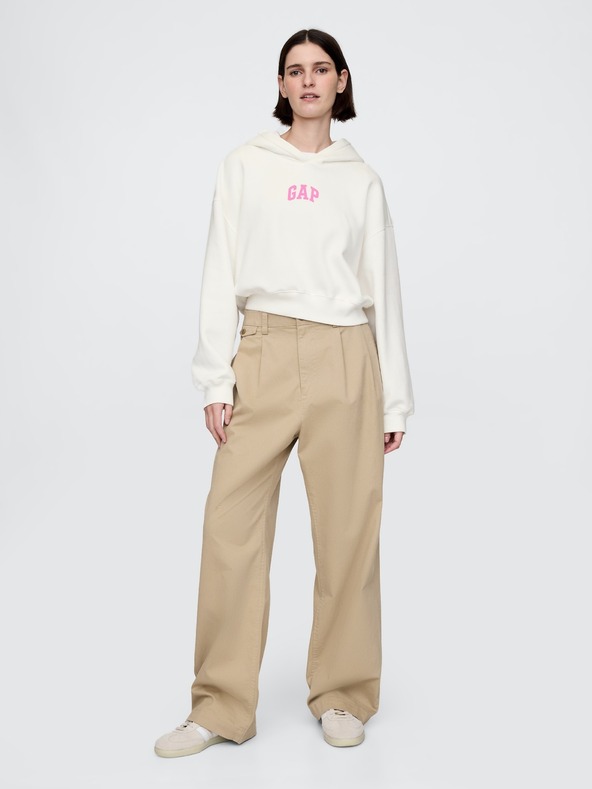 GAP Damen Sweatshirt mit Logo Cropped GAP