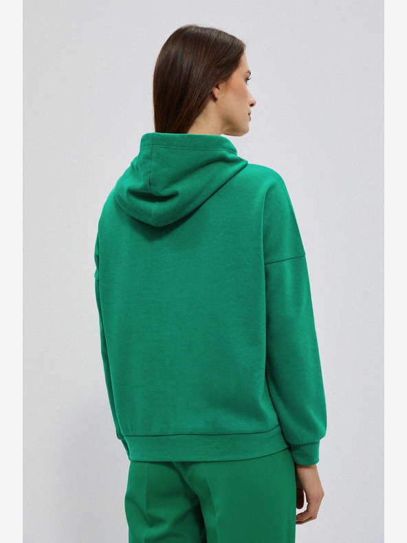 Moodo Grüner Damen-Kapuzenpullover Moodo
