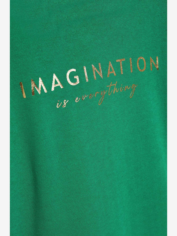 Moodo Grüner Damen-Kapuzenpullover Moodo