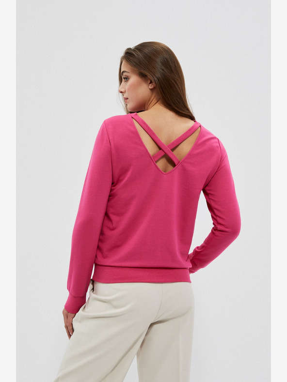 Moodo Rosa Damen Sweatshirt Moodo