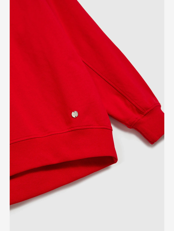 Moodo Roter Damen-Kapuzenpullover Moodo