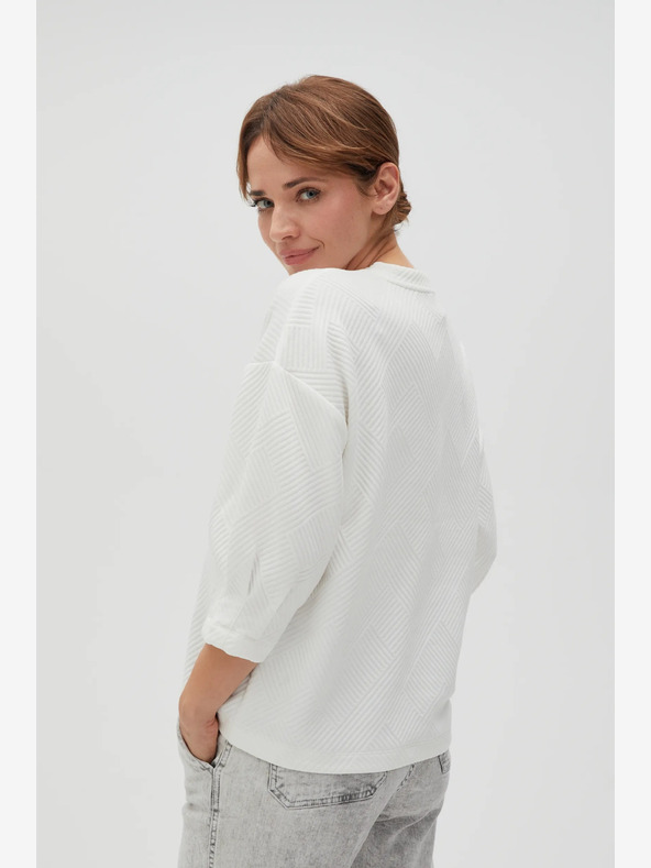 Moodo Weißer Damen-Kapuzenpullover Moodo