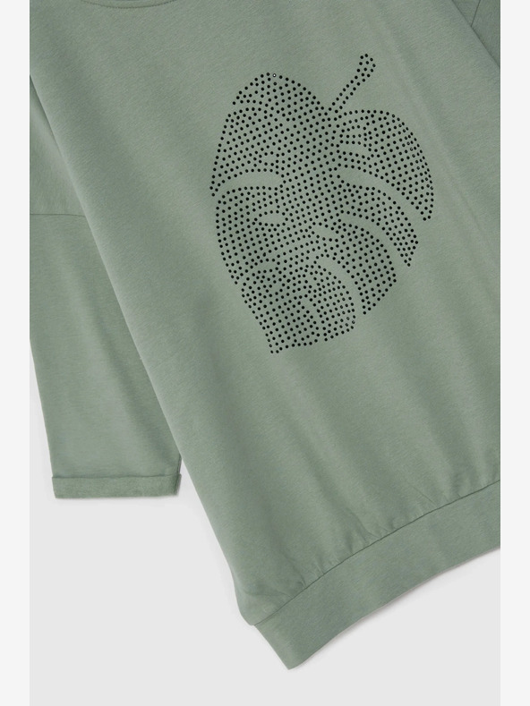 Moodo Grünes Damen-Sweatshirt Moodo