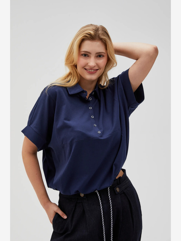 Moodo Dunkelblaues Damenhemd von Moodo