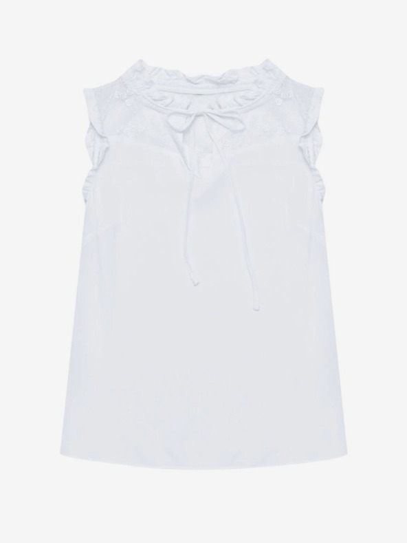 Moodo Weiß Damen Bluse Moodo