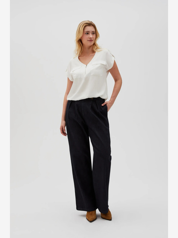 Moodo Weiß Damen Bluse Moodo