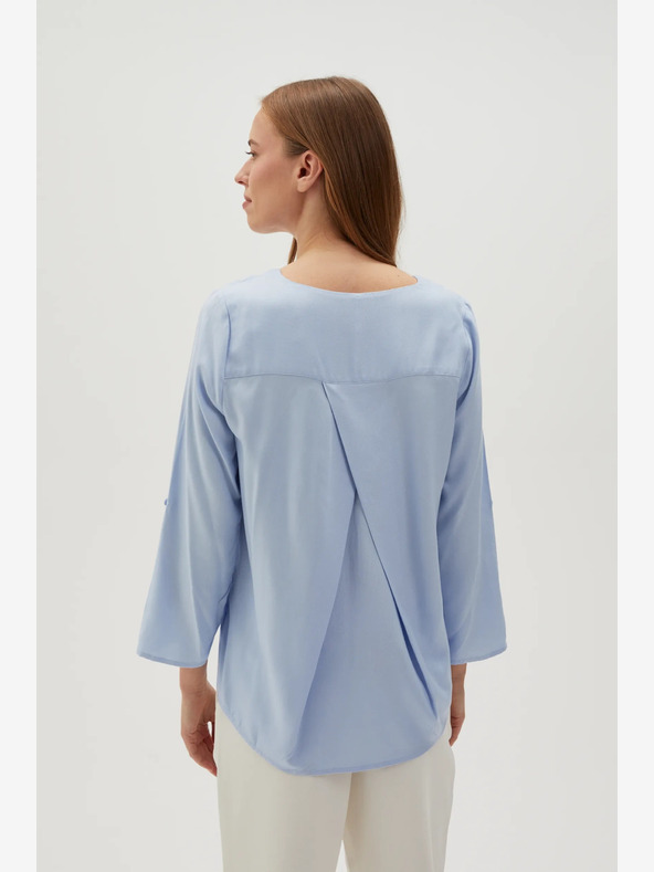 Moodo Hellblaue Damenbluse Moodo