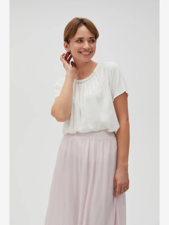 Moodo Weiß Damen Bluse Moodo