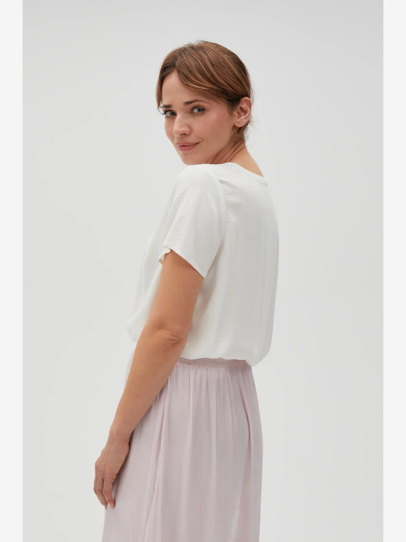 Moodo Weiß Damen Bluse Moodo