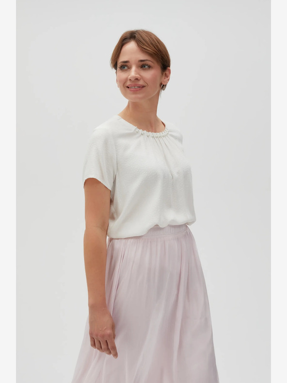 Moodo Weiß Damen Bluse Moodo