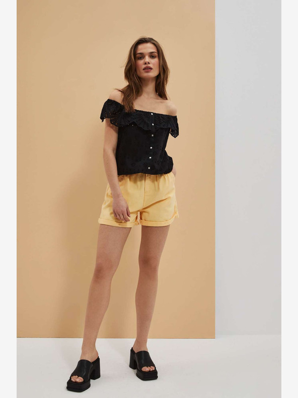 Moodo Gelbe Moodo Shorts für Frauen
