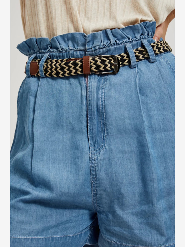 Moodo Blaue Damen Denim Shorts Moodo
