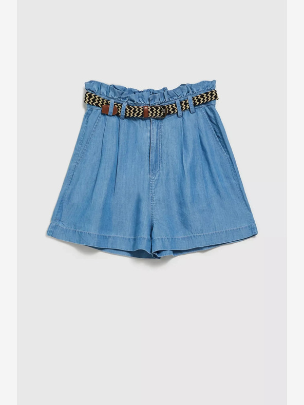 Moodo Blaue Damen Denim Shorts Moodo