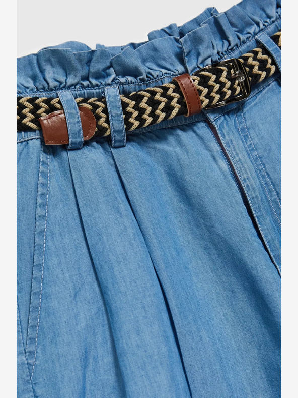 Moodo Blaue Damen Denim Shorts Moodo