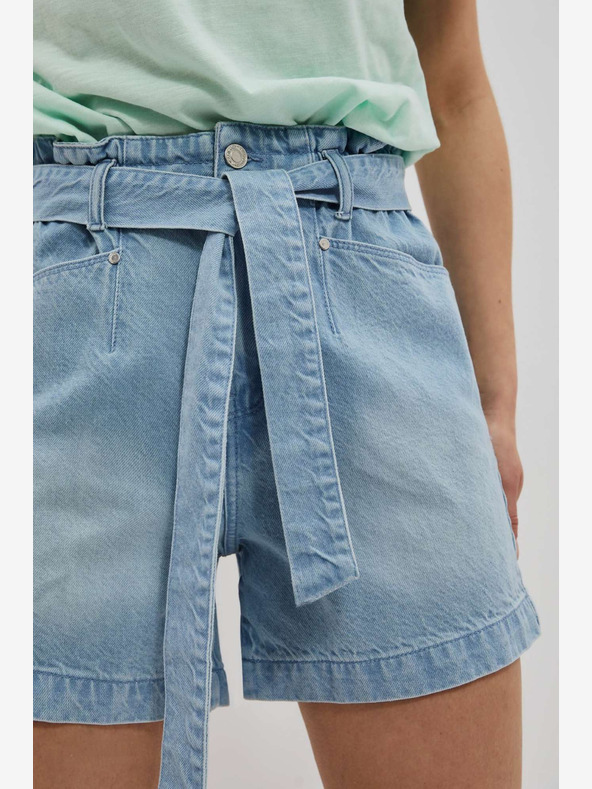 Moodo Blaue Damen Denim Shorts Moodo