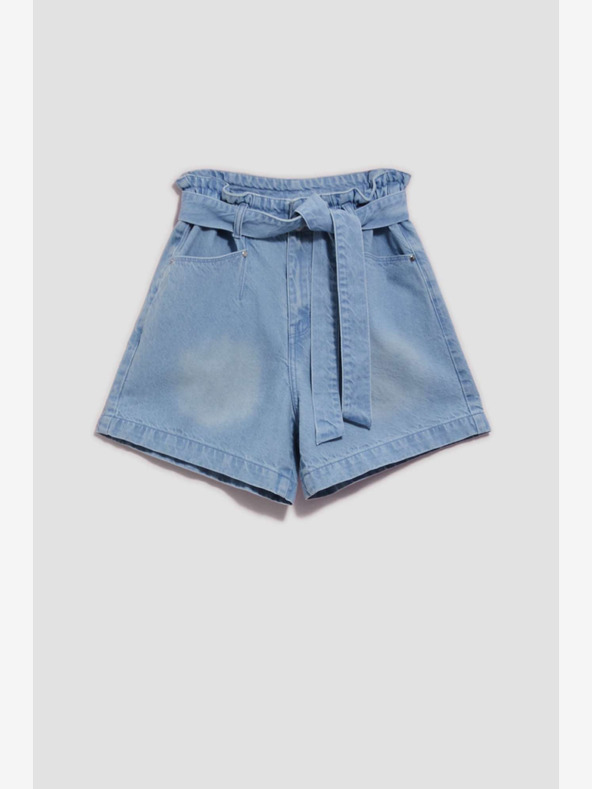 Moodo Blaue Damen Denim Shorts Moodo