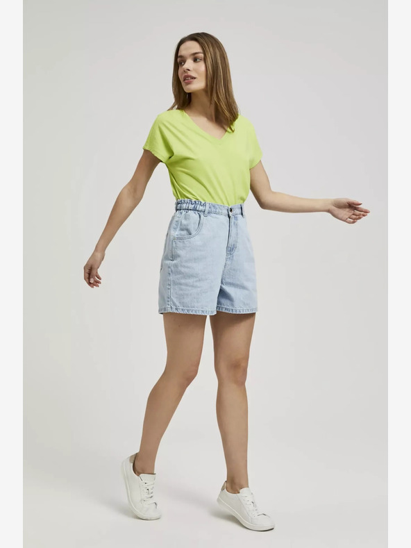 Moodo Hellblaue Damen Denim Shorts Moodo