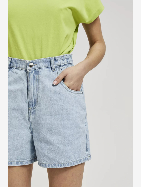 Moodo Hellblaue Damen Denim Shorts Moodo