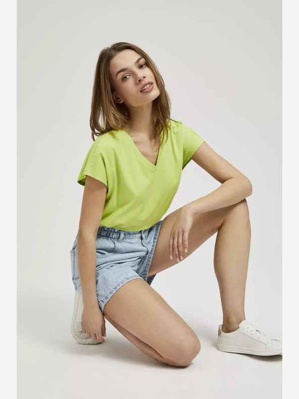 Moodo Hellblaue Damen Denim Shorts Moodo