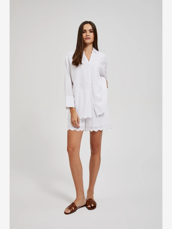 Moodo Weiße Damen Moodo Shorts